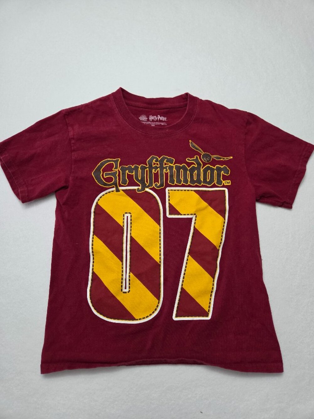 Harry Potter Gryffindor 07 Kids Graphic T-Shirt Burgundy Size M 8